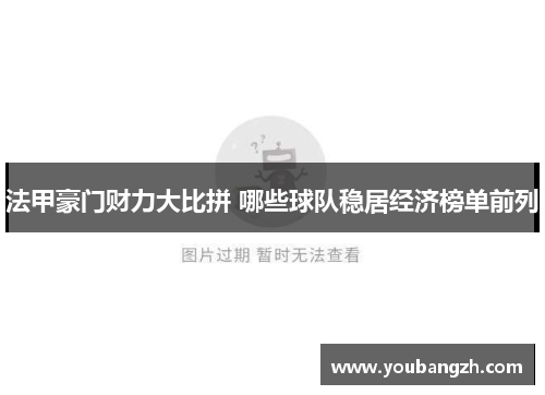 法甲豪门财力大比拼 哪些球队稳居经济榜单前列